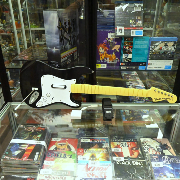 RockBand Fender Stratocaster Harmonix Wireless Guitar + Dongle - Wii Accessory