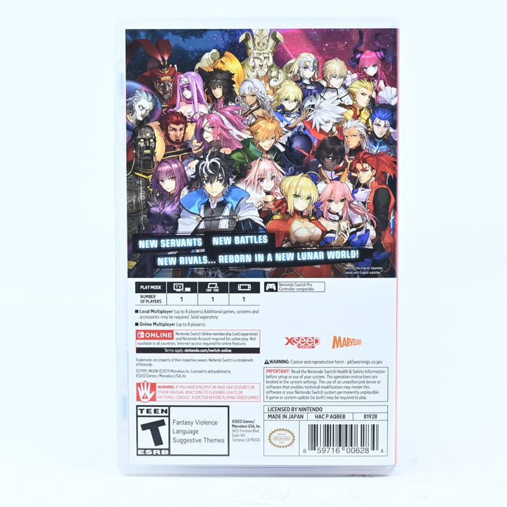 Fate/EXTELLA LINK - Nintendo Switch Game - FREE POST!