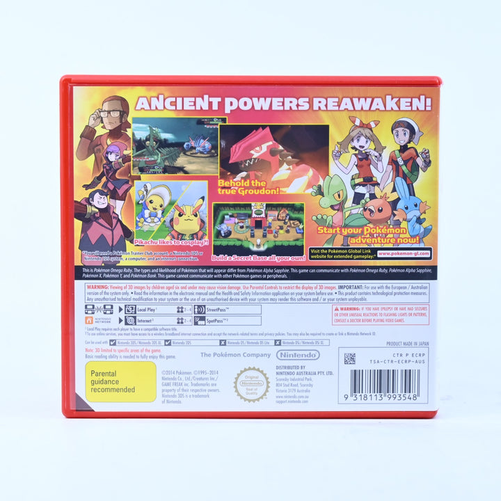 Pokemon Omega Ruby - Nintendo 3DS Game - PAL + Manual - FREE POST!