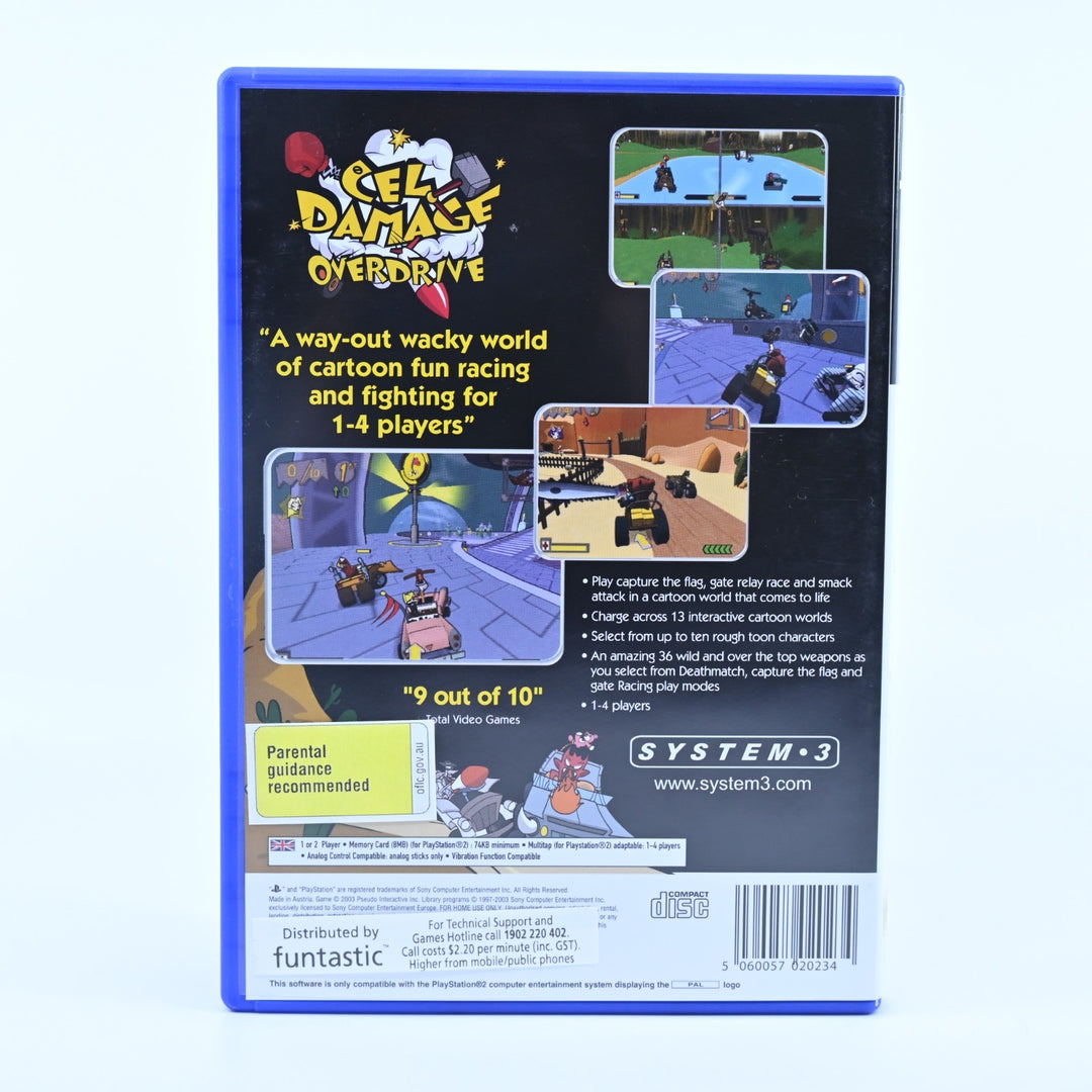 Cel Damage Overdrive - Sony Playstation 2 / PS2 Game + Manual - PAL