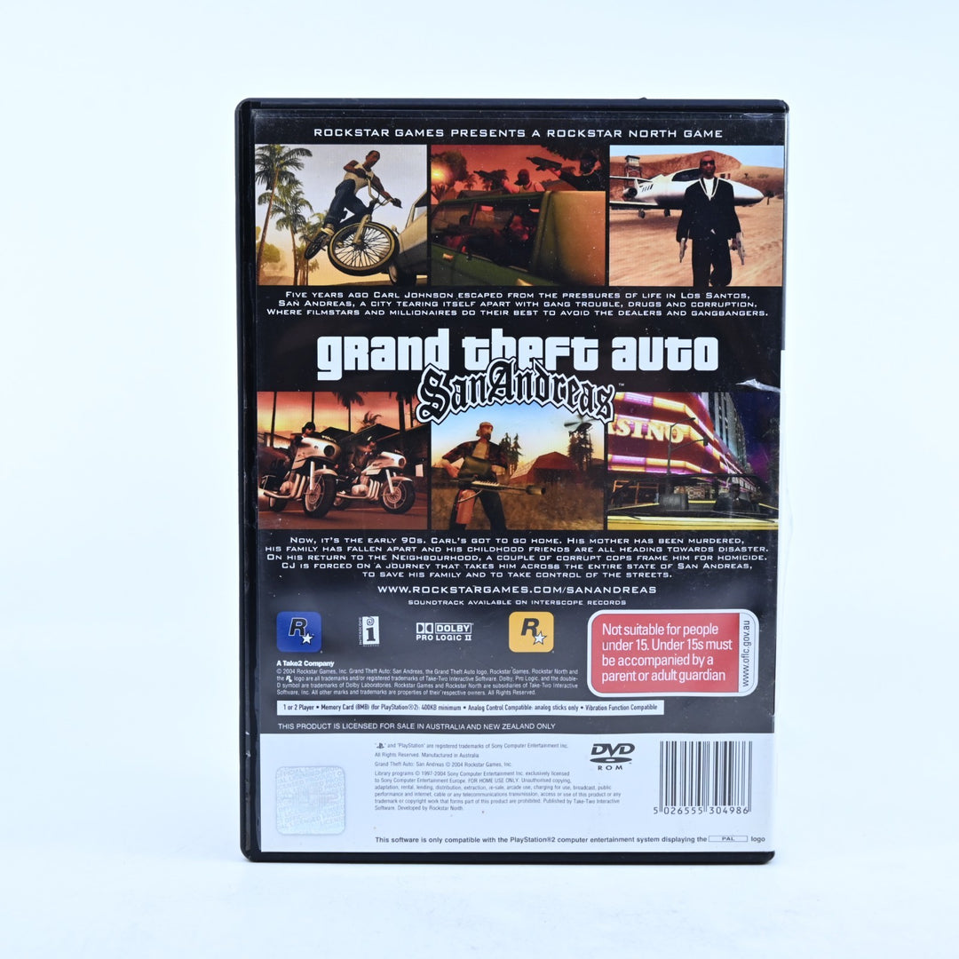 Grand Theft Auto: San Andreas - Sony Playstation 2 / PS2 Game + Manual - PAL