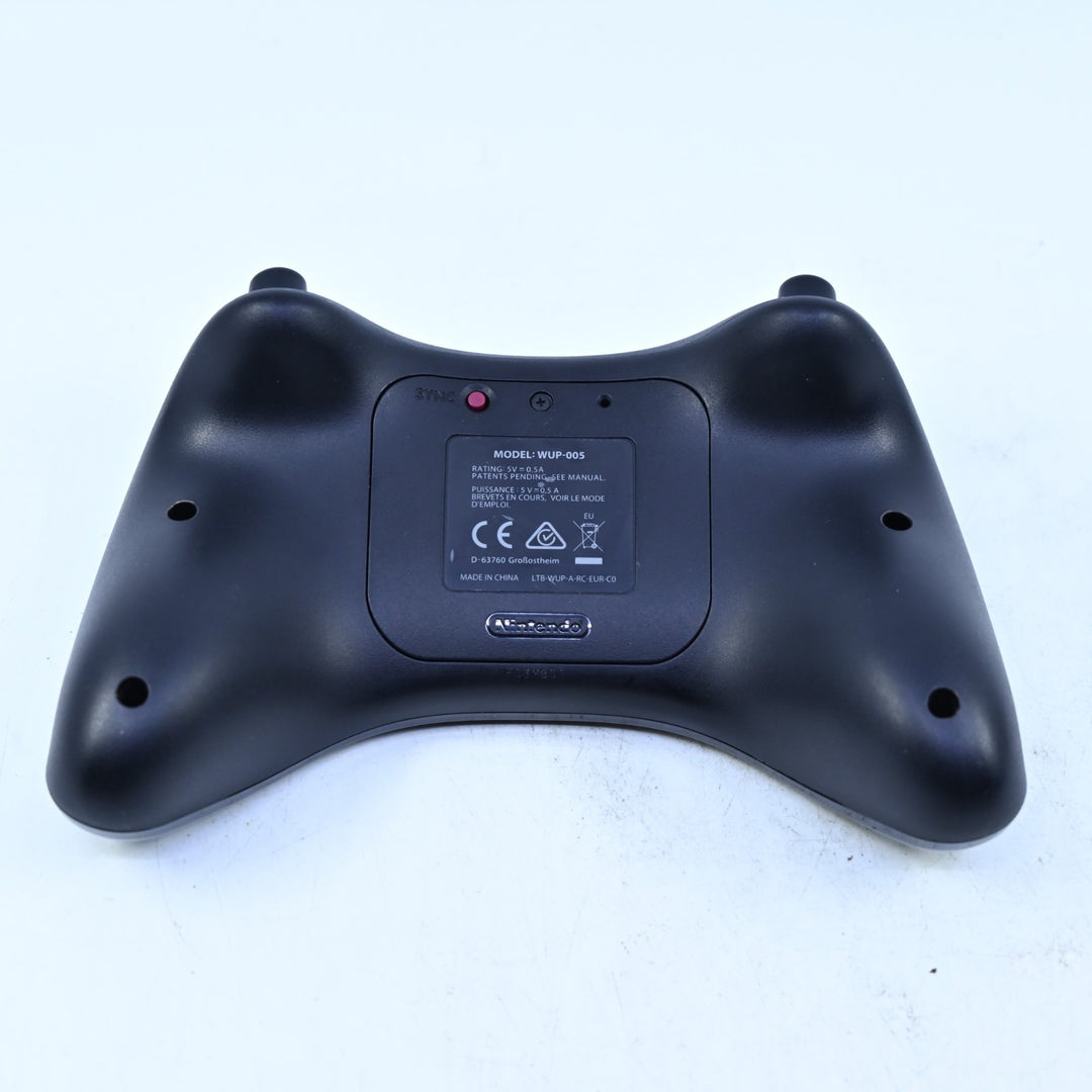 Black Wii U Pro Controller - Nintendo Wii U Accessory - PAL - FREE POST!