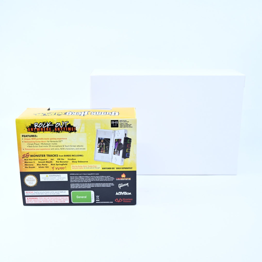 UNUSED! Special Edition Guitar Hero - Nintendo DS Lite Boxed Console - AUS PAL