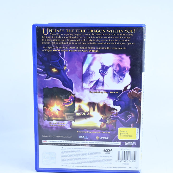 The Legend of Spyro: A New Beginning - Sony Playstation 2 / PS2 Game + Manual