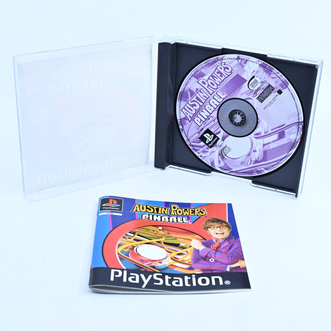 Austin Powers Pinball  - Sony Playstation 1 / PS1 Game + Manual - PAL