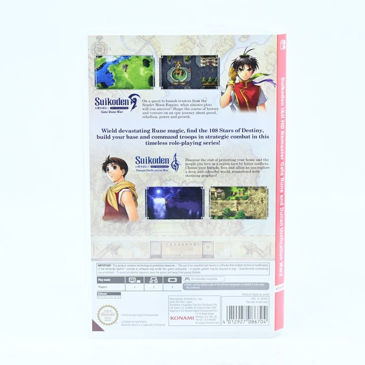 Suikoden I & II HD Remaster Day 1 Edition - Nintendo Switch Game - FREE POST!
