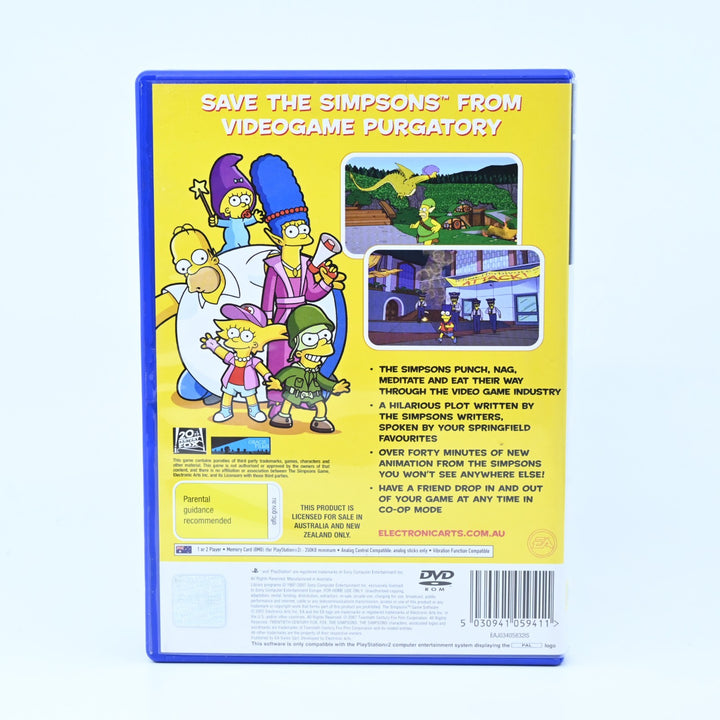 The Simpsons Game - Sony Playstation 2 / PS2 Game - No Manual - PAL - MINT DISC