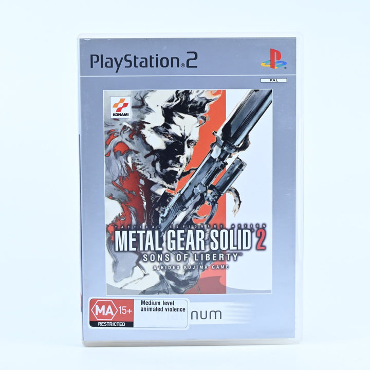 Metal Gear Solid 2: Sons of Liberty - Sony Playstation 2 / PS2 Game + Manual