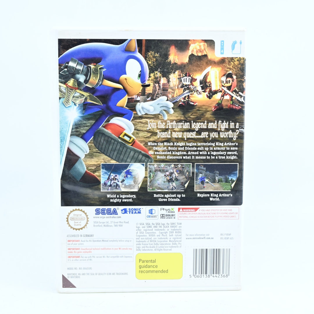 Sonic and the Black Knight - Nintendo Wii Game - No Manual - PAL - MINT DISC!