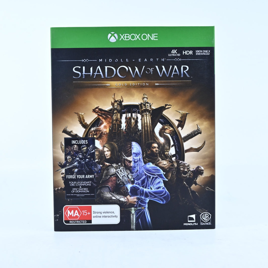 Middle-Earth: Shadow of War Gold Edition - Xbox One Game - PAL - FREE POST!