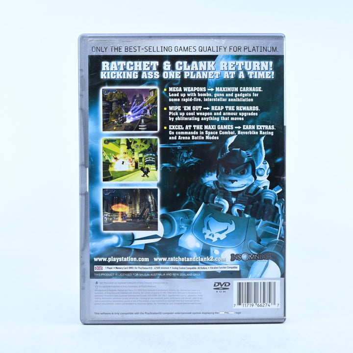 Ratchet & Clank 2: Locked and Loaded - Sony Playstation 2 / PS2 Game + Manual