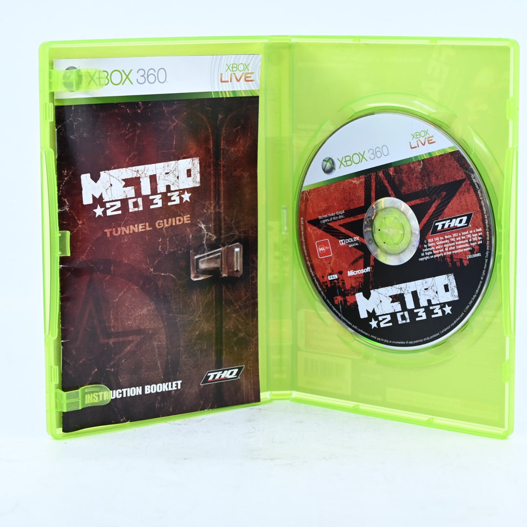 Metro 2033 - Xbox 360 Game + Manual - PAL - MINT DISC!