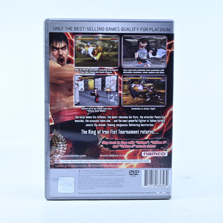 Tekken 5 - Sony Playstation 2 / PS2 Game + Manual - PAL - MINT DISC!