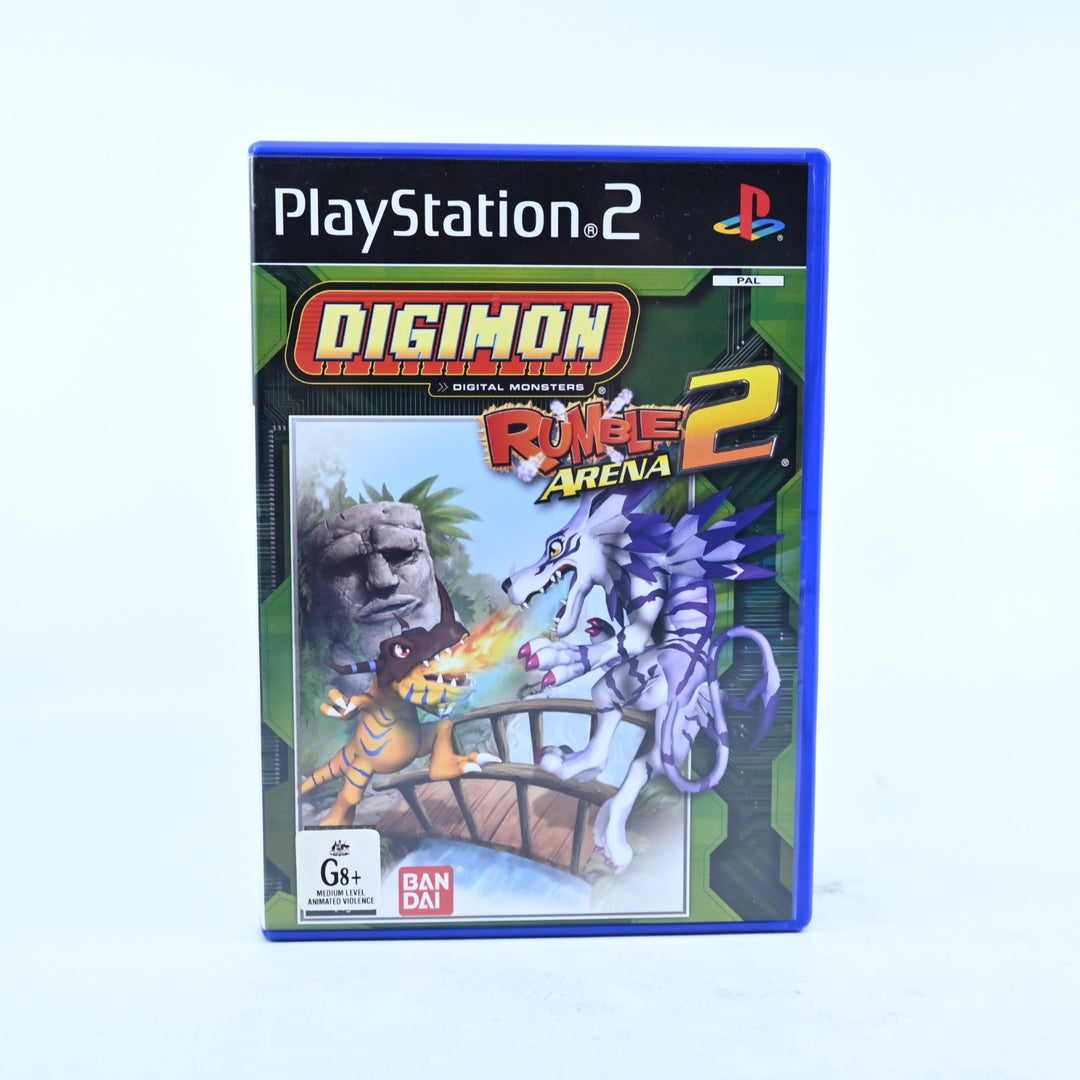 Digimon Rumble Arena 2 - Sony Playstation 2 / PS2 Game + Manual - PAL