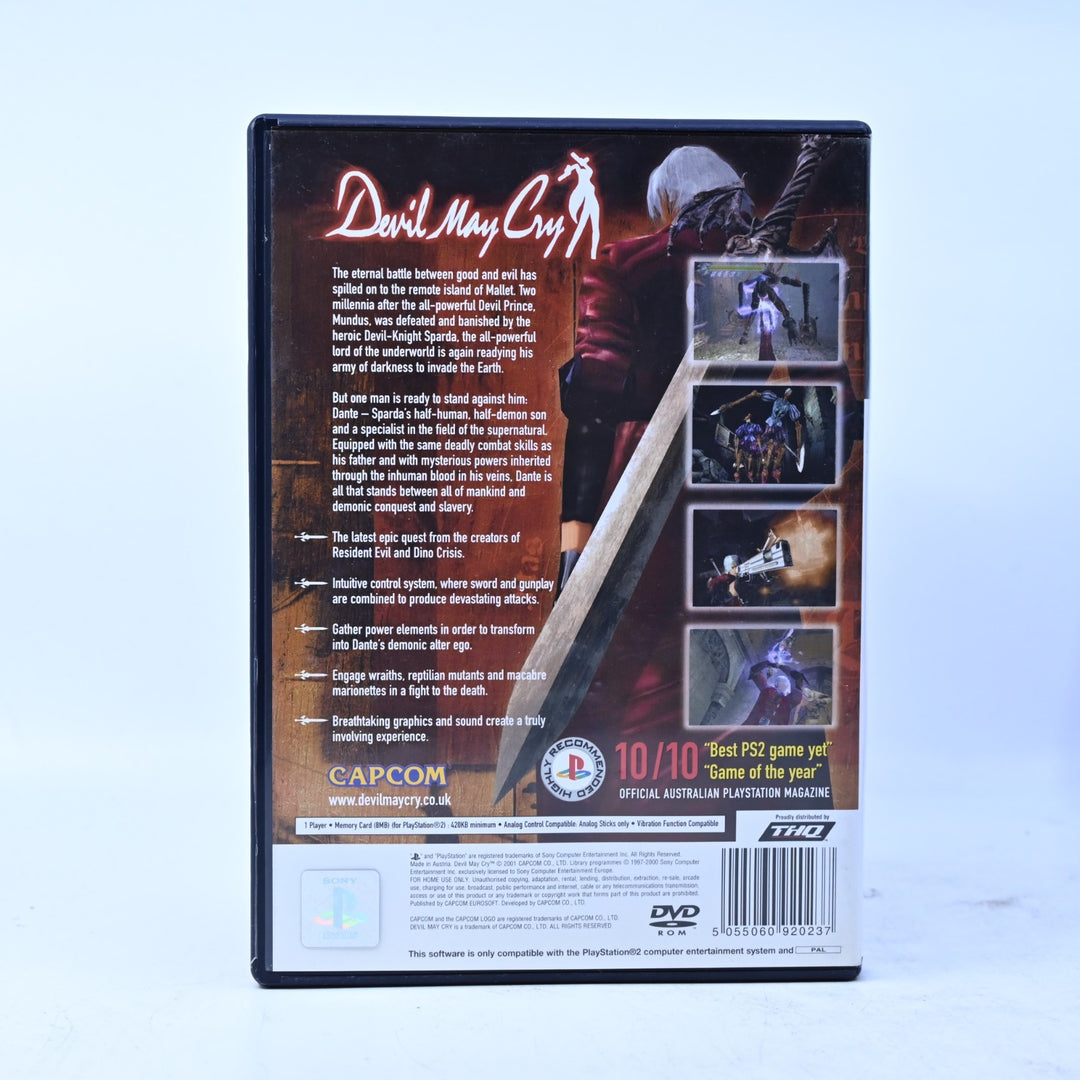 Devil May Cry - Sony Playstation 2 / PS2 Game + Manual - PAL - MINT DISC!