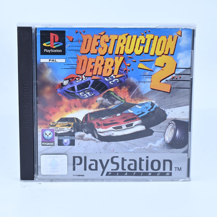 Destruction Derby 2 - Sony Playstation 1 / PS1 Game + Manual - PAL - MINT DISC!