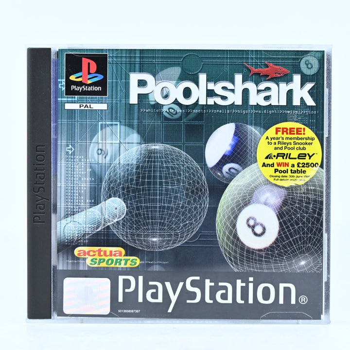 Pool Shark - Sony Playstation 1 / PS1 Game + Manual - PAL - MINT DISC!