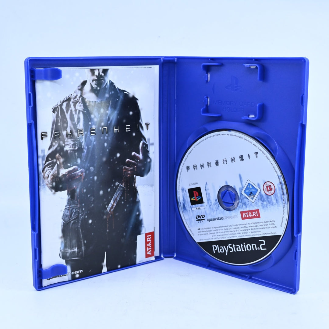 Fahrenheit - Sony Playstation 2 / PS2 Game + Manual - PAL - MINT DISC!
