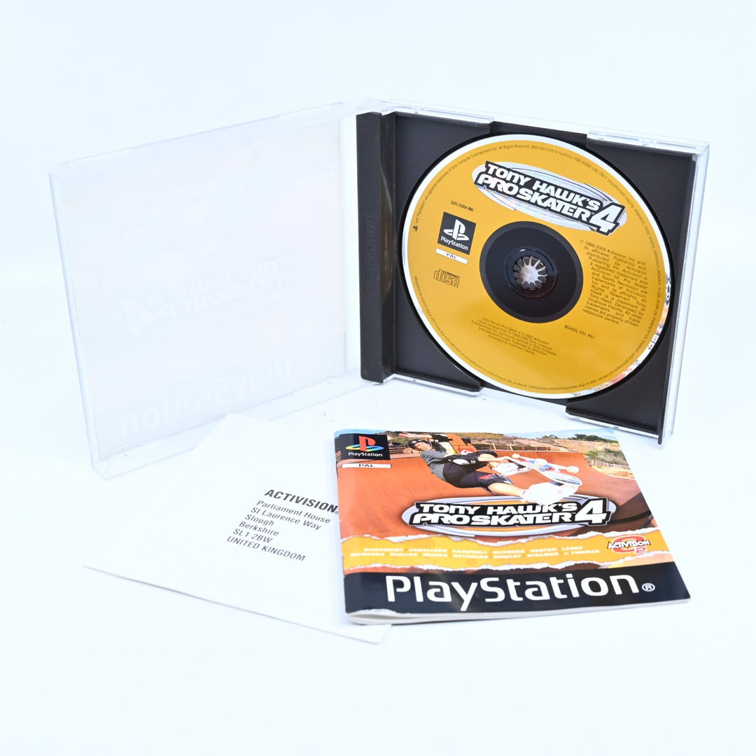 Tony Hawk's Pro Skater 4 - Sony Playstation 1 / PS1 Game + Manual - PAL
