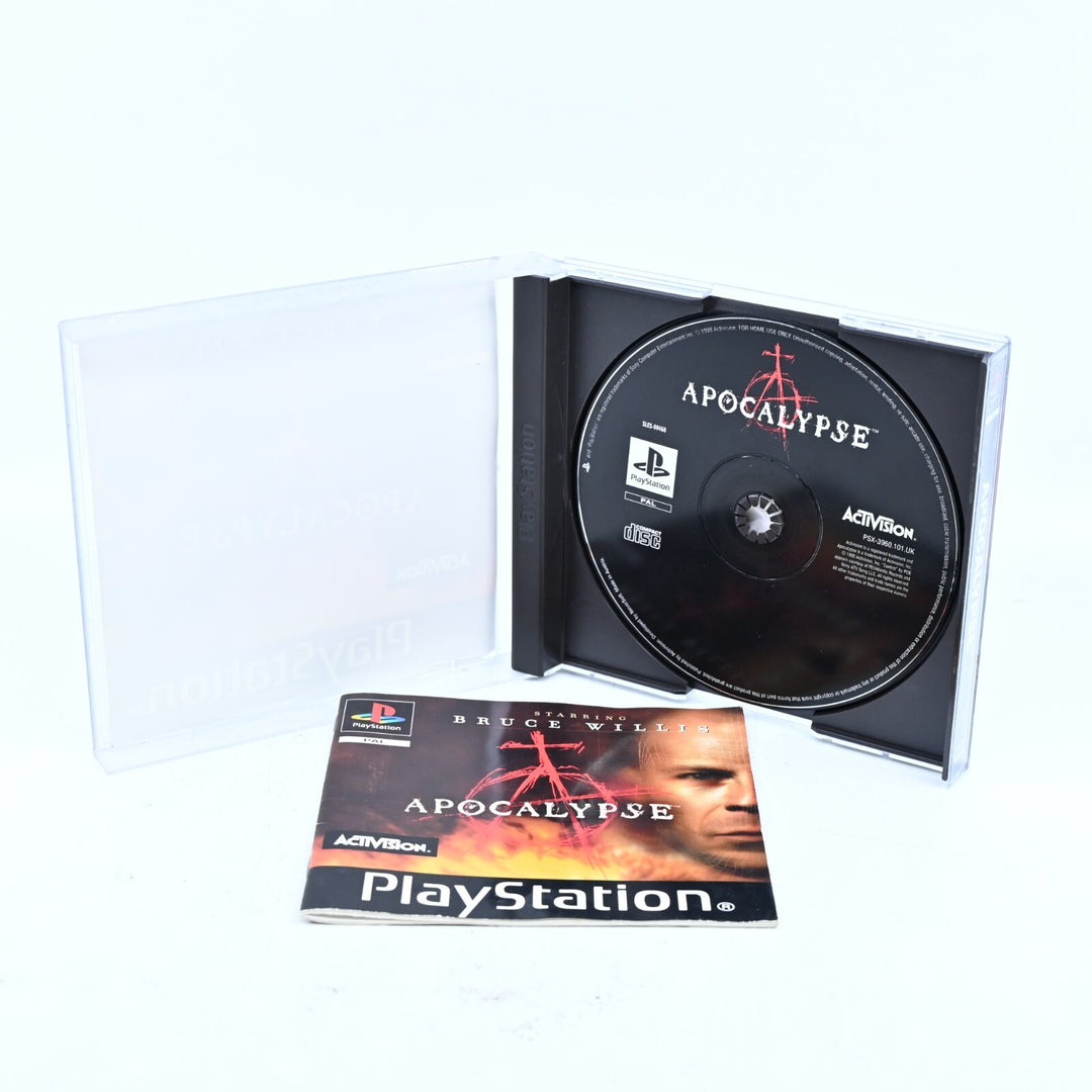 Apocalypse Starring Bruce Willis - Sony Playstation 1 / PS1 Game + Manual - PAL