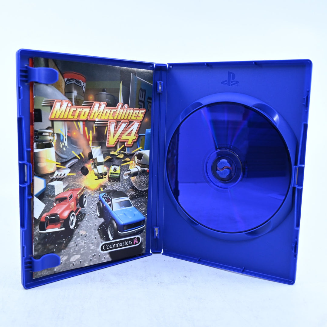 Micro Machines V4 - Sony Playstation 2 / PS2 Game + Manual - PAL - MINT DISC!