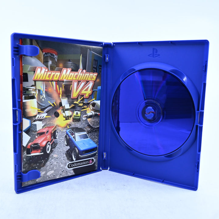Micro Machines V4 - Sony Playstation 2 / PS2 Game + Manual - PAL - MINT DISC!