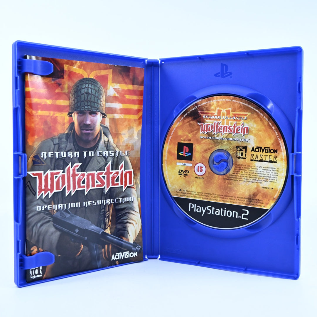 Return to Castle Wolfenstein: Operation Resurrection - PS2 Game + Manual - PAL