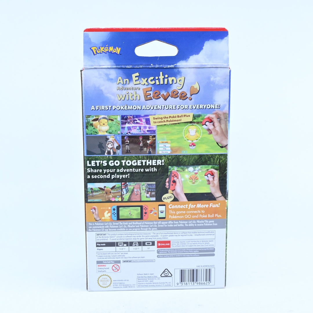 Pokemon: Let's Go, Eevee! + Pokeball Plus - Nintendo Switch Game - FREE POST!