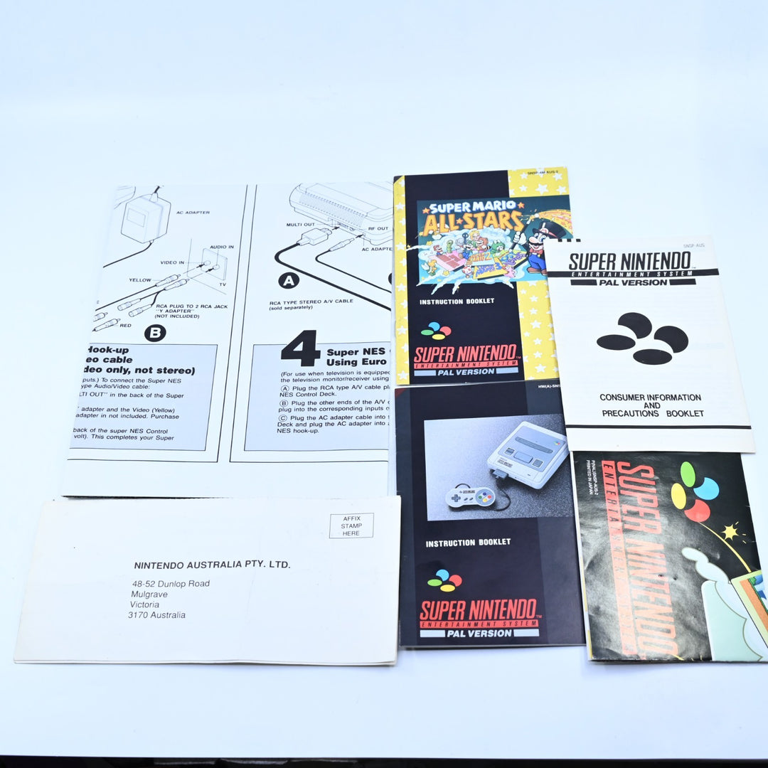 Super Mario All Stars Edition - Super Nintendo / SNES Boxed Console - PAL