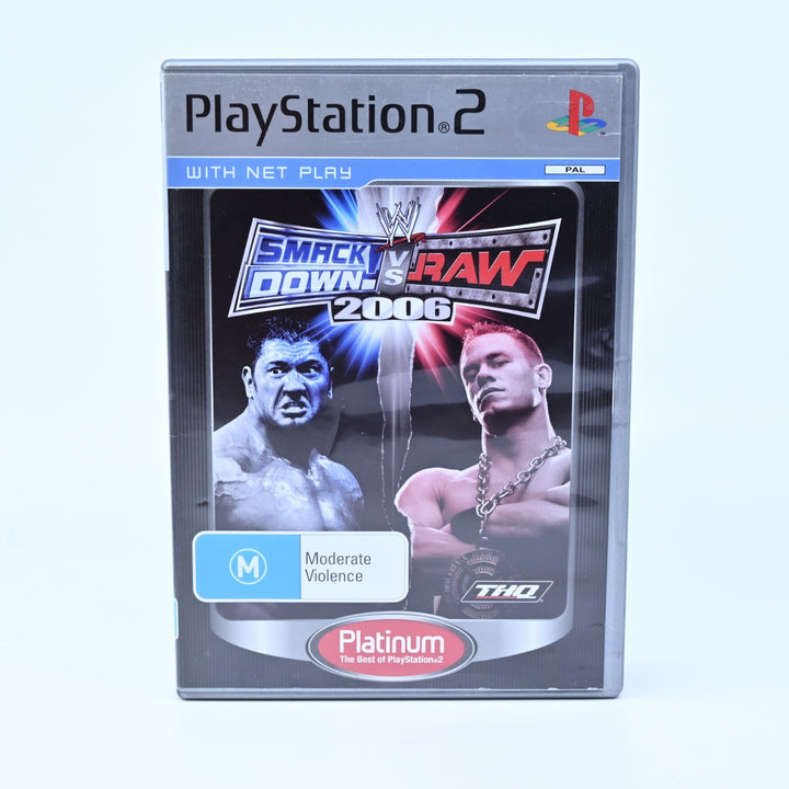 WWE SmackDown! vs Raw 2006 - Sony Playstation 2 / PS2 Game + Manual - PAL