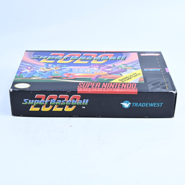 Super Baseball 2020 - Super Nintendo / SNES Boxed Game - NTSC-U/C