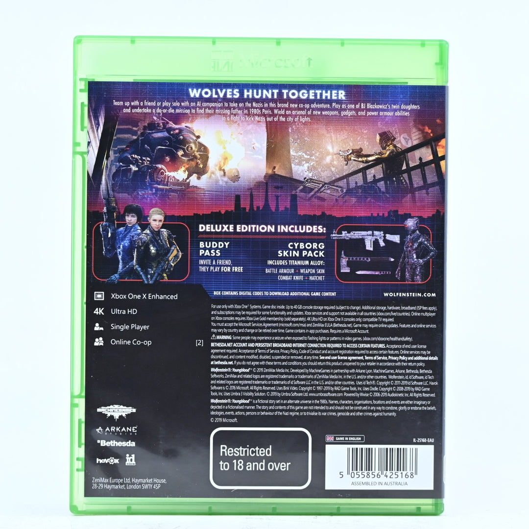 Wolfenstein: Youngblood - Deluxe Edition  - Xbox One Game - PAL - FREE POST!