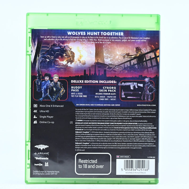 Wolfenstein: Youngblood - Deluxe Edition  - Xbox One Game - PAL - FREE POST!