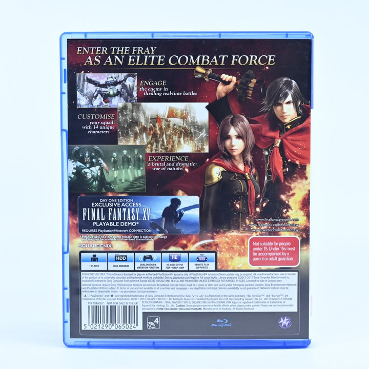 Final Fantasy Type-0 HD - Sony Playstation 4 / PS4 Game - MINT DISC!