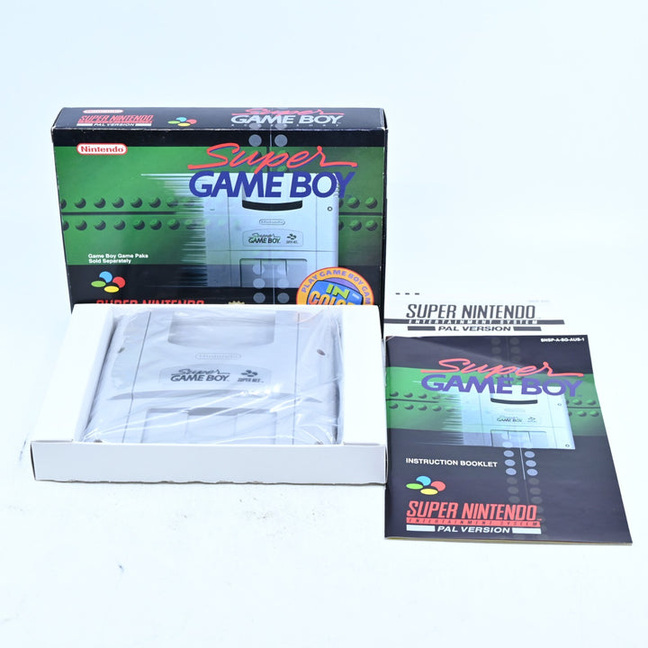 Super Game Boy / Gameboy - Super Nintendo / SNES Accessory + Manual - PAL