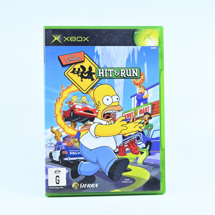 The Simpsons Hit & Run - Original Xbox Game + Manual - PAL - MINT DISC!