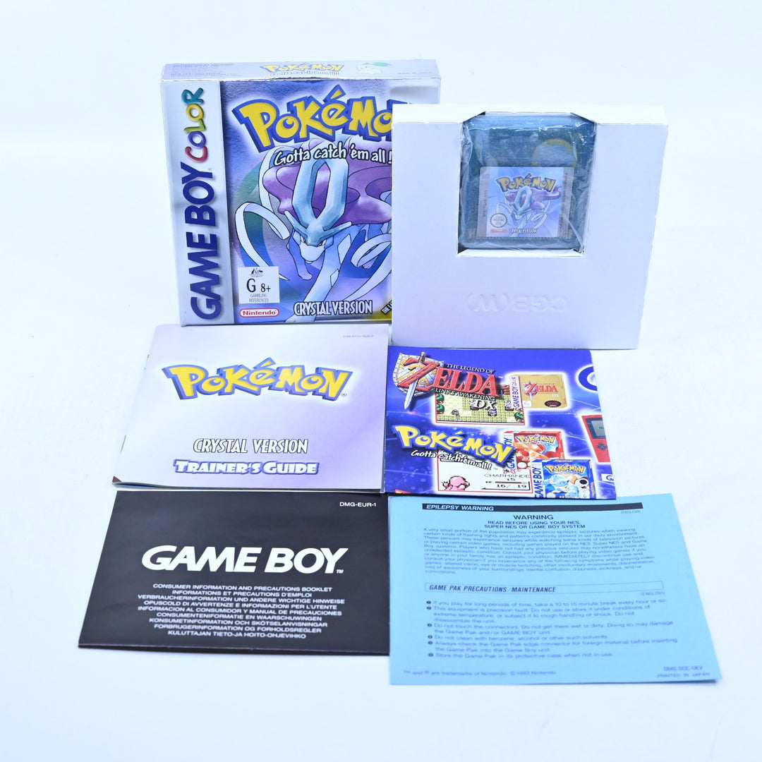 Pokemon Crystal Version - Nintendo Gameboy Color Boxed Game - PAL - NEW BATTERY!