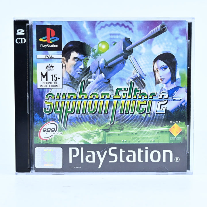 Syphon Filter 2 - Sony Playstation 1 / PS1 Game + Manual - PAL - MINT DISC!