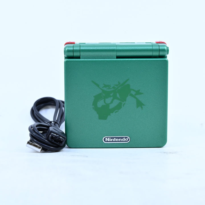 Rayquaza Green (Reshell) + IPS - AGS-001 - Gameboy Advance / GBA SP Console