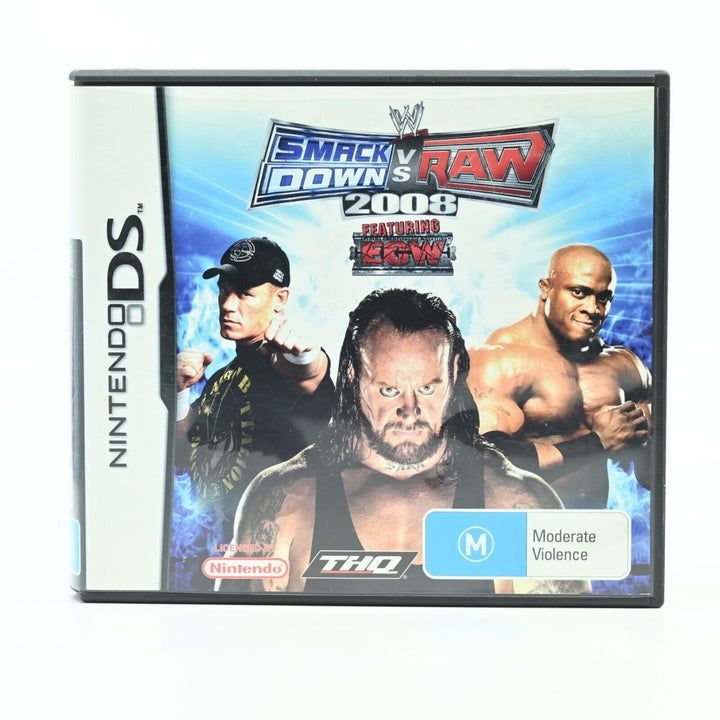 WWE SmackDown vs. Raw 2008 - Nintendo DS Game + Manual - PAL - FREE POST!