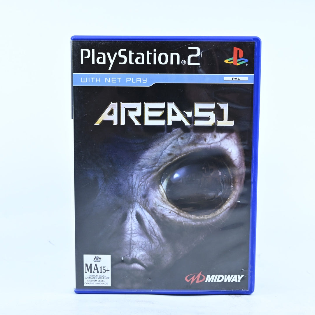 Area 51 - Sony Playstation 2 / PS2 Game + Manual - PAL - MINT DISC!