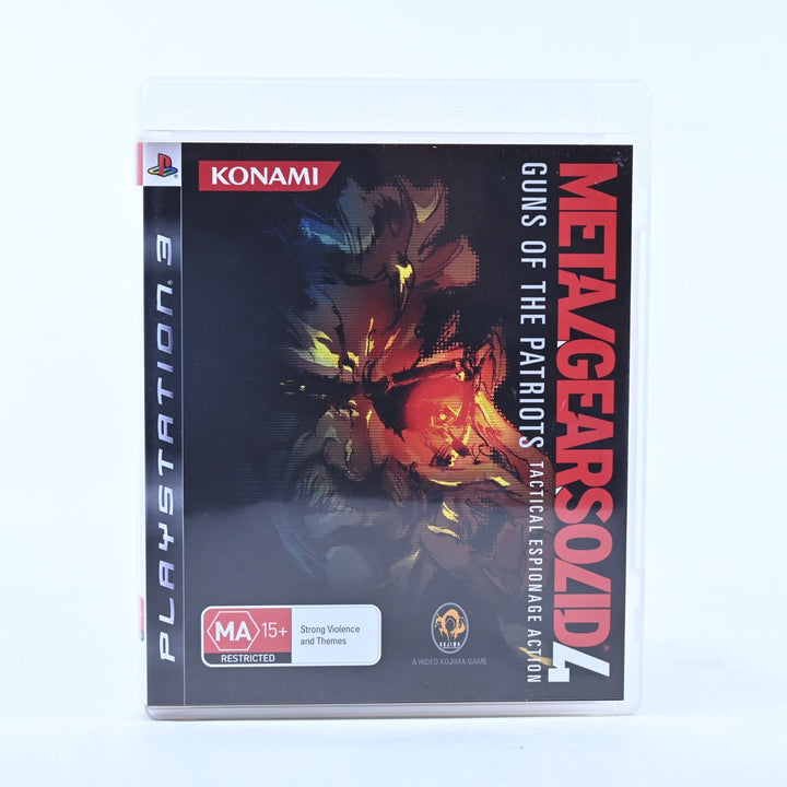 Metal Gear Solid 4: Guns of the Patriots - PS3 Game + Manual - MINT DISC!