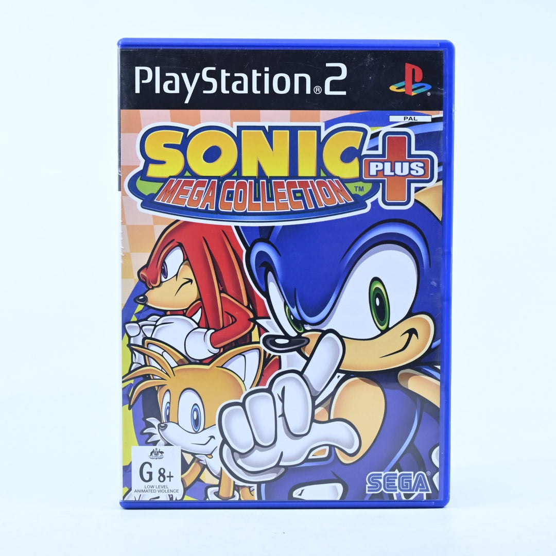 Sonic Mega Collection Plus - Sony Playstation 2 / PS2 Game + Manual - PAL