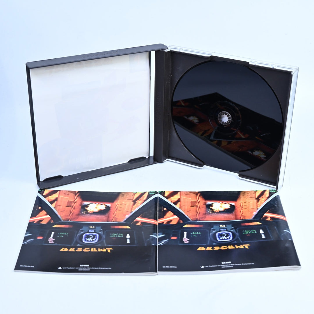 Descent - Sony Playstation 1 / PS1 Game + 2 Manuals - PAL - MINT DISC!