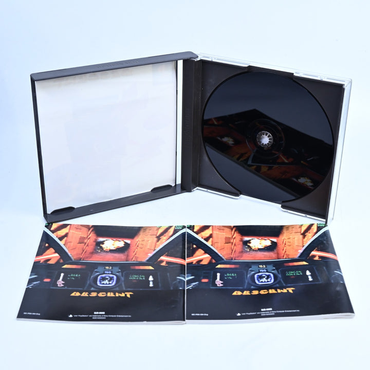 Descent - Sony Playstation 1 / PS1 Game + 2 Manuals - PAL - MINT DISC!