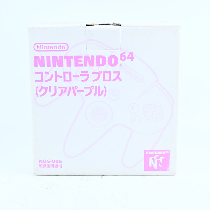 N64 Purple Boxed Controller Japanese - N64 / Nintendo 64 Accessory