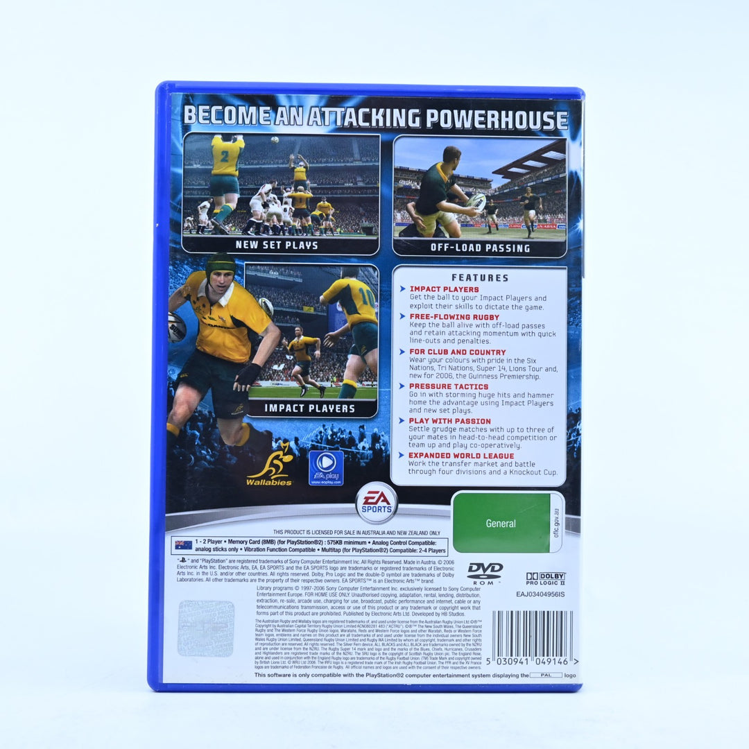 Rugby 06 - Sony Playstation 2 / PS2 Game + Manual - PAL - MINT DISC!