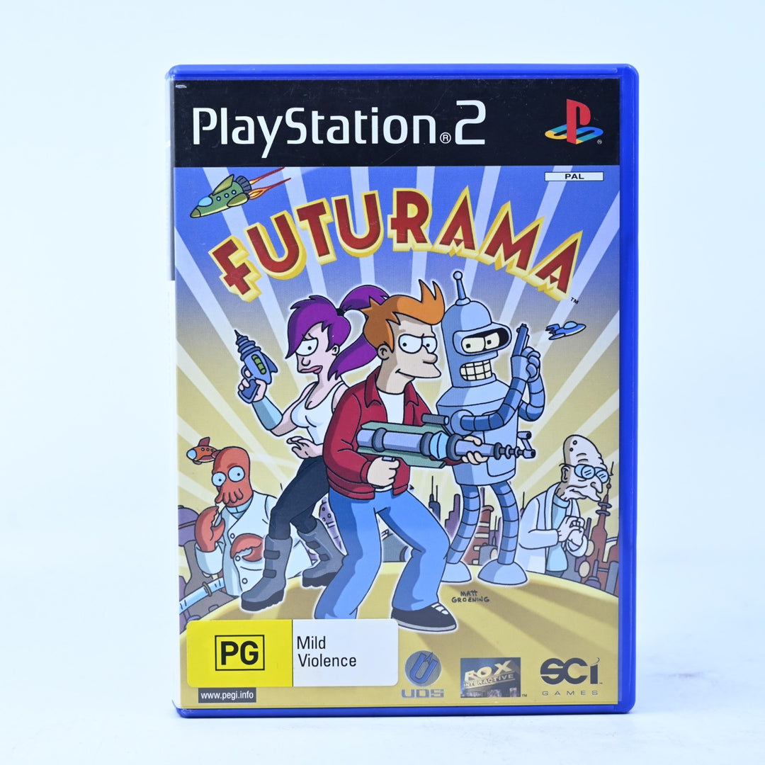 Futurama - Sony Playstation 2 / PS2 Game + Manual - PAL
