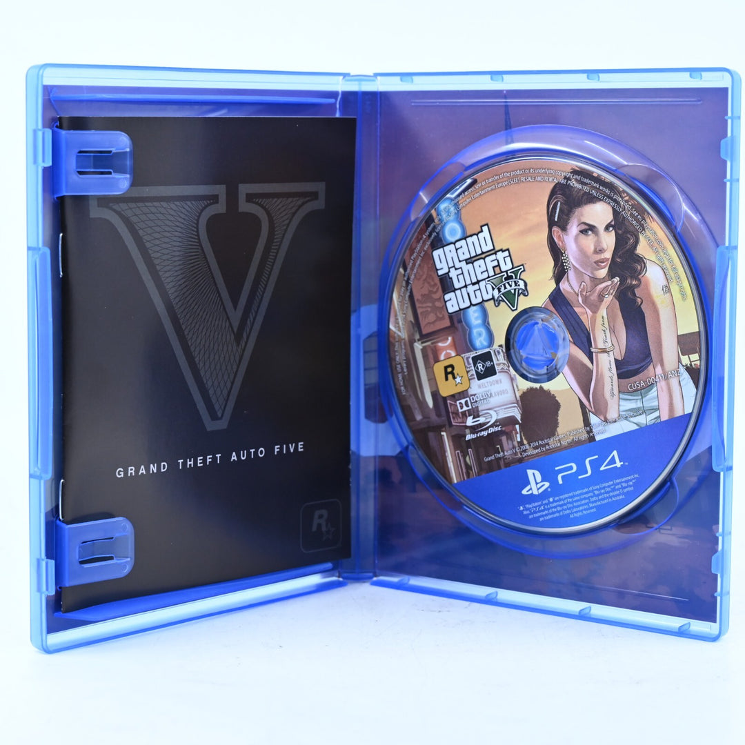 Grand Theft Auto V 5 - Sony Playstation 4 / PS4 Game + Manual - FREE POST!