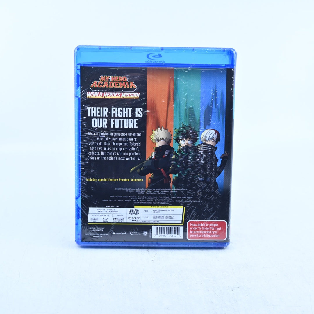 SEALED! My Hero Academia: World Heroes Mission - Region B - Anime Blu-ray